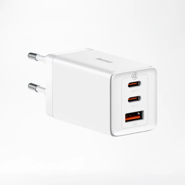 Baseus GaN5 Pro 3 Ports Fast Charger 65W, 18 Months Warranty