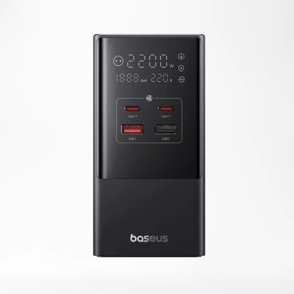 Baseus Power Combo AC/DC 7 Ports Output (3xAC + 2x USB-A + 2xUSB-C) 35W Tower Power Strip, 18 Months Warranty