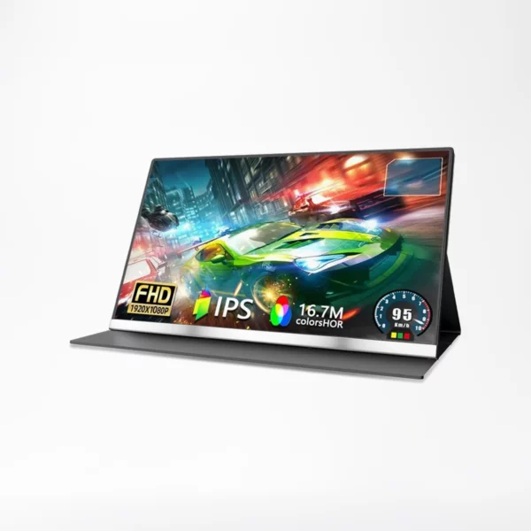 V2Com P4 15.6″ Portable Screen IPS FHD 60Hz Compatible with all devices with 1 Year Local Warranty